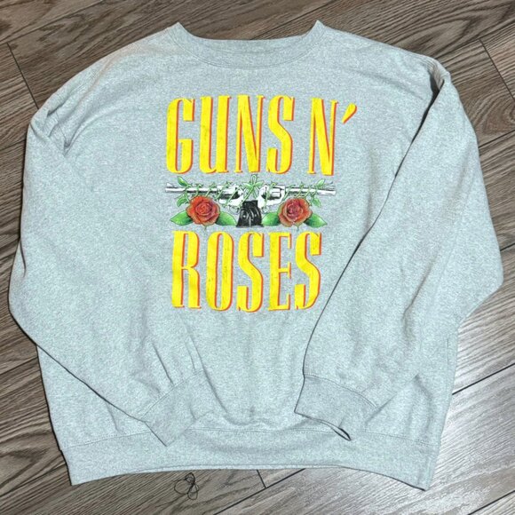 Guns N’ Roses Heather Grey Graphic Sweater – Size XL – Great Condition - Picture 3 of 5